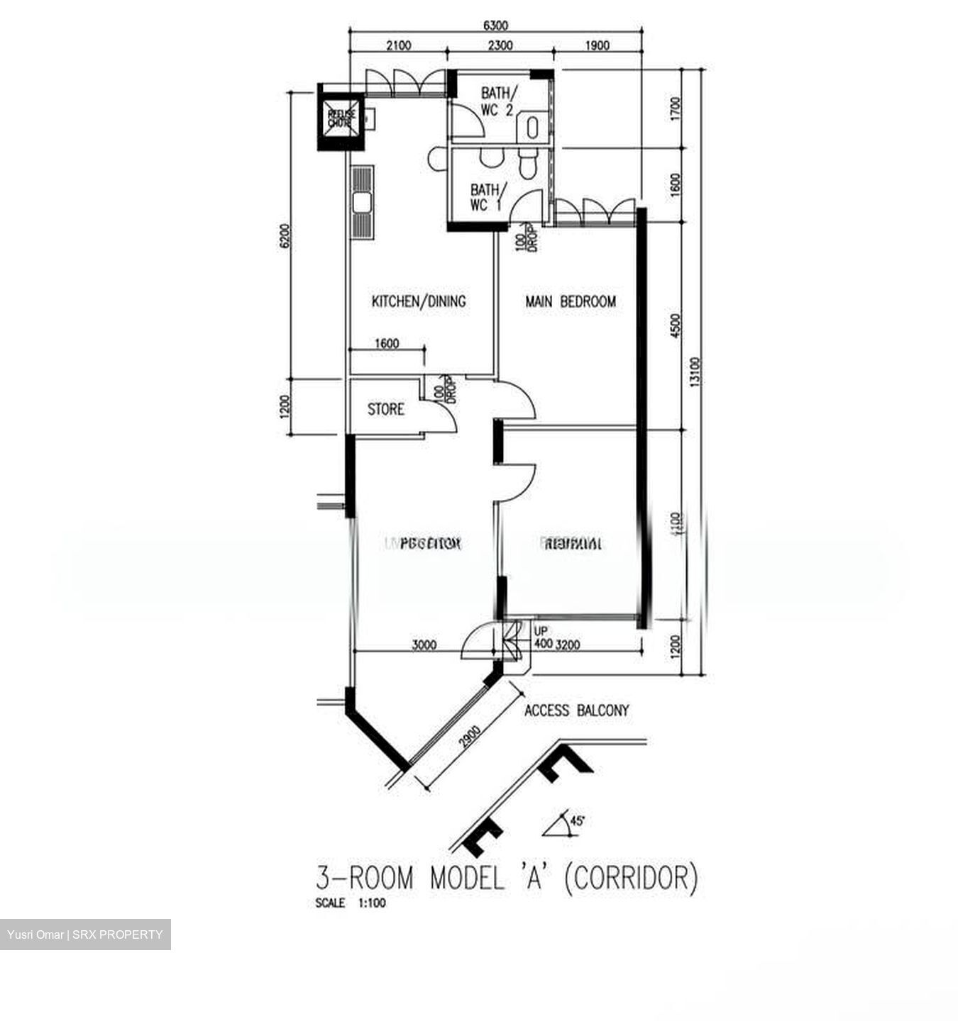 Blk 110 Bukit Purmei Road (Bukit Merah), HDB 3 Rooms #568504951